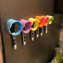 Multi-Color Stretchy Bear Reusable Baby Bottle Labels | 6 Pieces and Dry Erase Marker